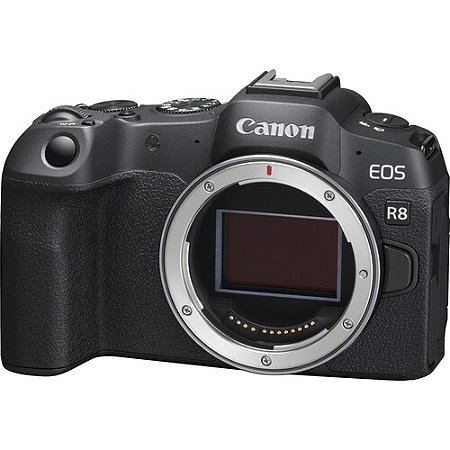 Câmera Canon EOS R8 Mirrorless Corpo com Adaptador Canon Mount Adapter EF-EOS R