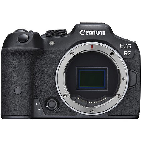 Câmera Canon EOS R7 Mirrorless Corpo com Adaptador Control Ring Mount EF-EOS R​