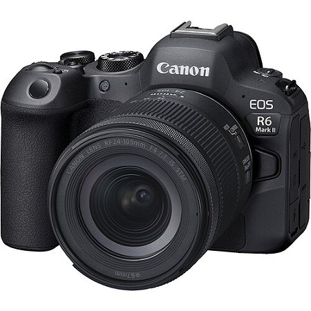 Câmera Canon EOS R6 Mark II Mirrorless Kit com Lente Canon RF 24-105mm f/4-7.1 IS STM