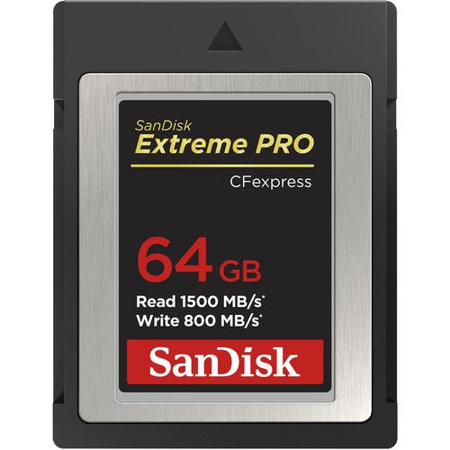 Cartão de Memória SanDisk 64GB Extreme PRO CFexpress Card Type B