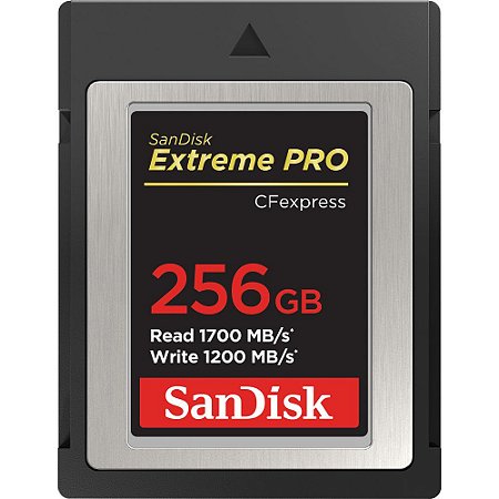 Cartão de Memória SanDisk 256GB Extreme PRO CFexpress Card Type B