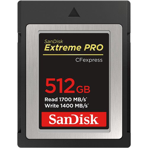 Cartão de Memória SanDisk 512GB Extreme PRO CFexpress Card Type B