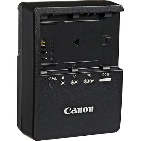 Carregador Canon LC-E6 para Bateria LP-E6 para Câmeras EOS R / EOS R5 / EOS R6 / EOS R7 / EOS 5D
