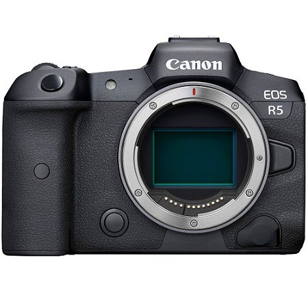 Câmera Canon EOS R5 Mirrorless Corpo com Adaptador Canon Mount Adapter EF-EOS R