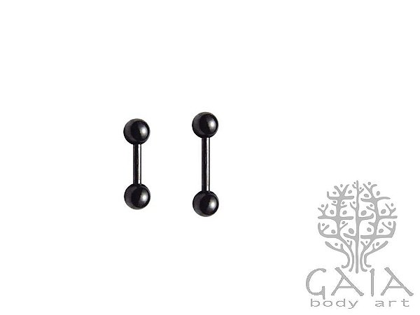 Micro Barbell Esferas Preto