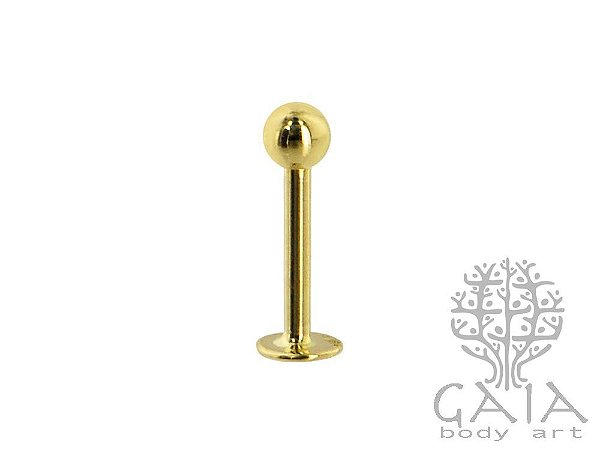 Labret Esfera Dourado