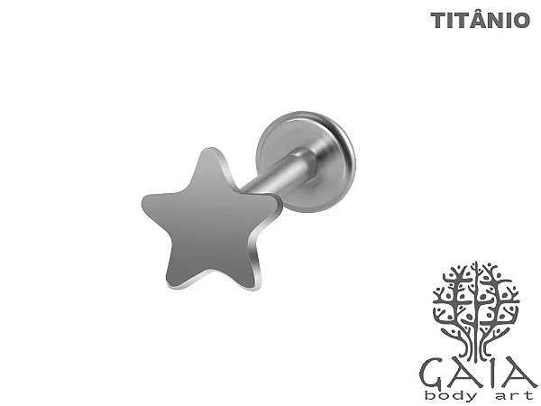 Labret Titânio Estrela