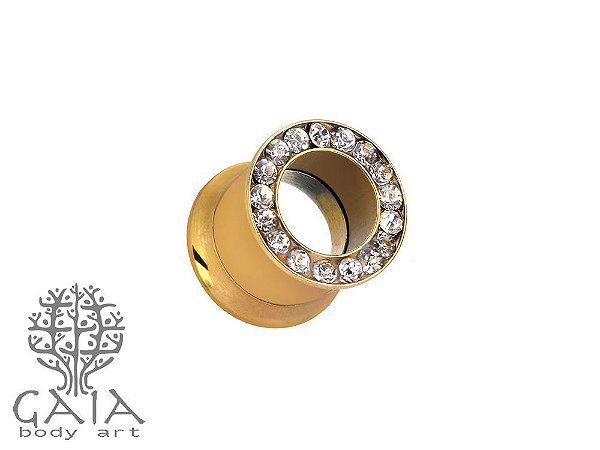 Alargador Dourado Strass