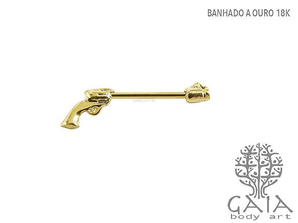 Barbell Mamilo Golden Gun