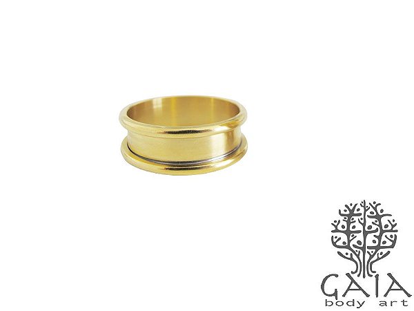 Alargador Dourado Round Edge