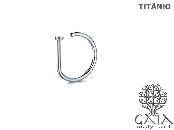 Argola D-Ring Titânio Natural