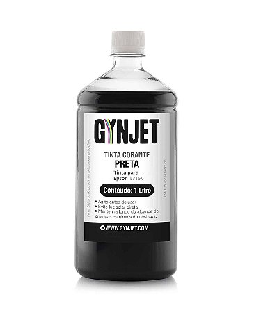 Tinta Gynjet L3150 Refil 1 Litro Preto