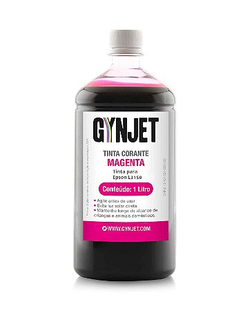 Tinta Gynjet L3150 Refil 1 Litro Magenta - Vermelho