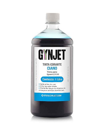 Tinta Gynjet L3150 Refil 1 Litro Ciano - Azul