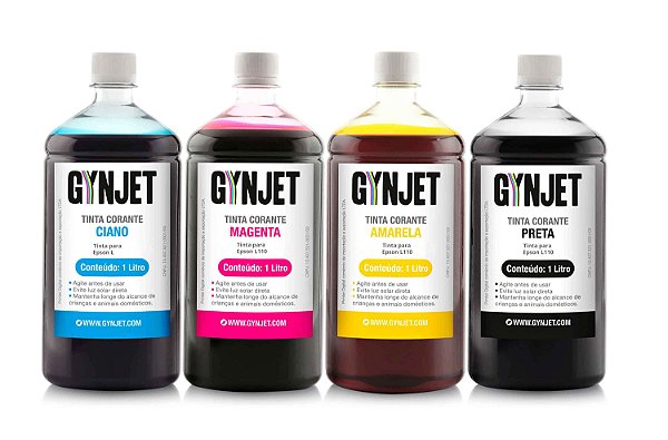 Tinta Gynjet Epson Serie Ecotanque |  Kit 4 Litros