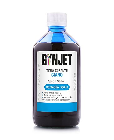 Tinta Gynjet L3150 Refil 500ml Ciano | Azul