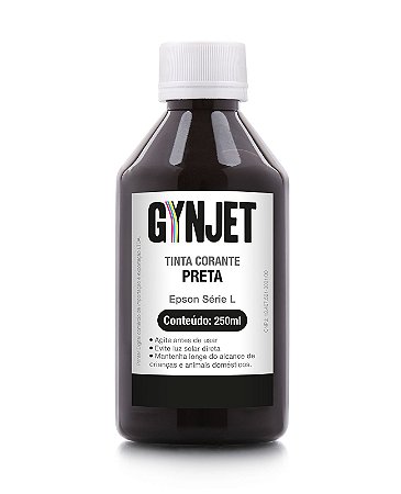 Tinta Gynjet L3150 Refil 250ml Black | Preto