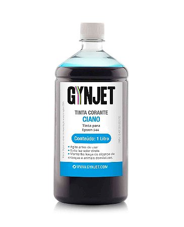 Tinta Gynjet Epson 544 Refil 1 Litro Ciano - Azul