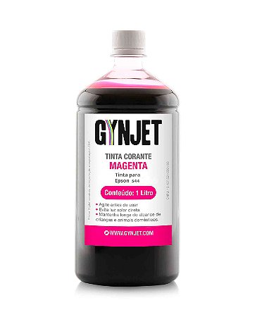Tinta Gynjet 544 Refil 1 Litro Magenta - Vermelho