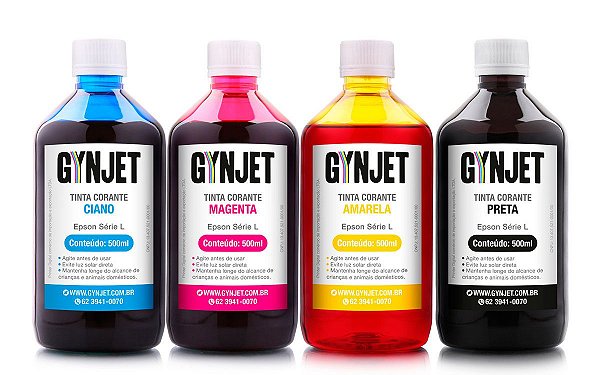 Tinta Gynjet Epson L3150 | T664 | 544 Kit 4 Litros