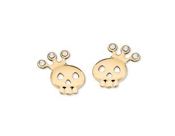 Brinco Caveira Coroa