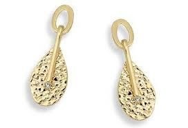 Brinco Base Oval C/Gota Trabalhada