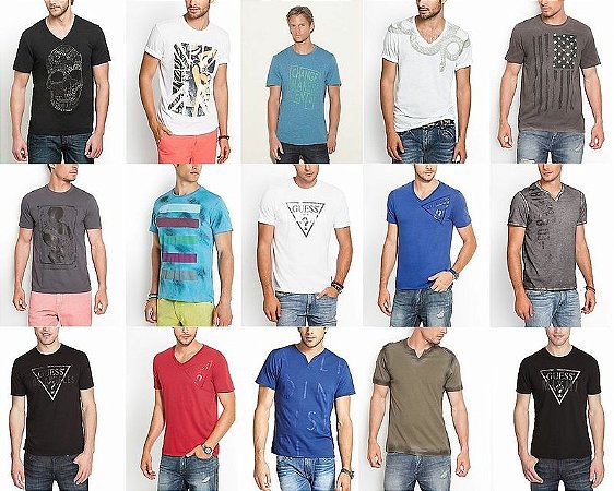 Camisetas Masculinas Guess