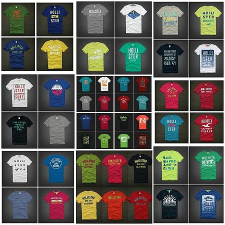 Camisetas Masculinas Hollister
