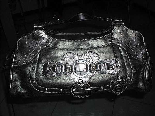 Bolsa couro preta