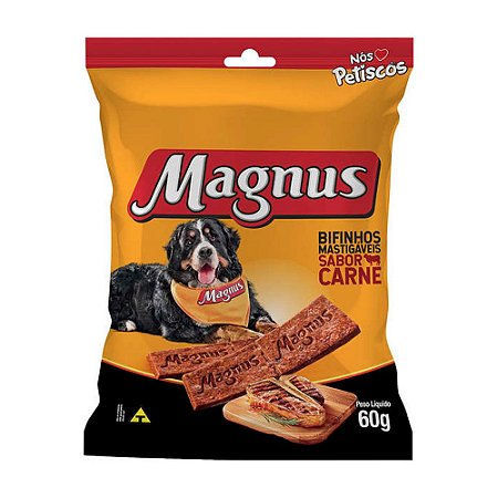 Magnus Bifinho Mastigável para Cães Adultos sabor Carne 60g