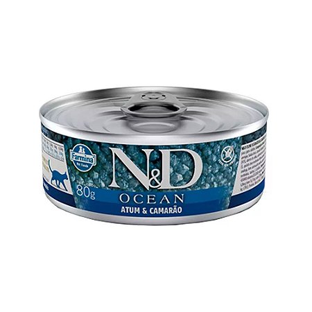 N&D Ocean para Gatos sabor Atum & Camarão 70g