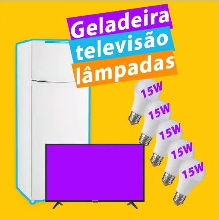 1090Wp - Para Geladeira, TV e Lâmpadas - 220V