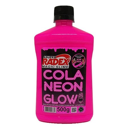 Cola Neon Glow Slime Pink