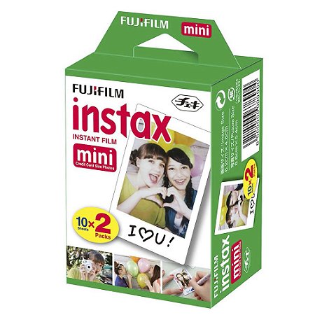 Filme Instax Mini Branco Com 20 Fotos