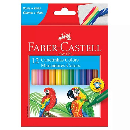 Canetinhas Faber Castell 12 cores