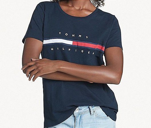 Camiseta Tommy Hilfiger feminina Original Importada dos EUA - Camisetas de  Grifes Importadas e Exclusivas