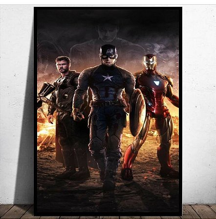 Quadro Decorativo Capitão América Guerra Infinita