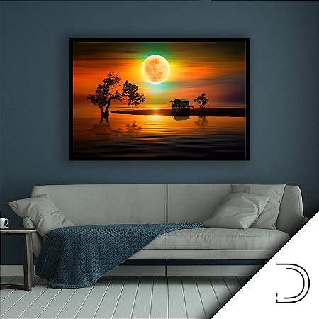 Quadro Decorativo Casa do Lago