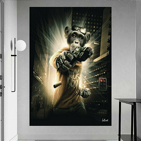 Quadro Decorativo Filme de Macaco