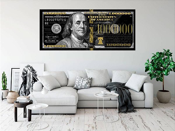 Quadro Decorativo Seja Milionário