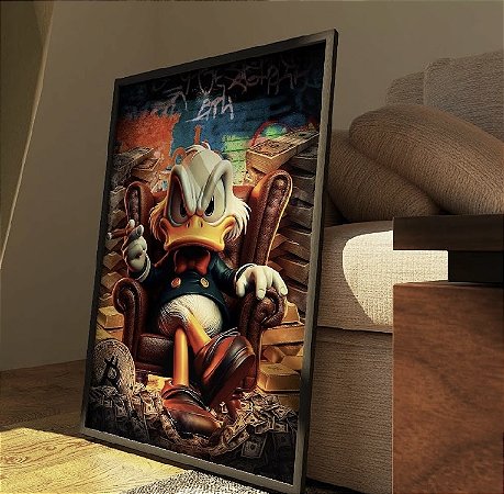 Quadro Decorativo Sala de Estar Pintura Dinheiro
