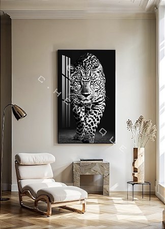 Quadro Decorativo Sala de Estar Pintura Tigre