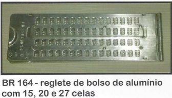 Reglete de bolso de aluminio
