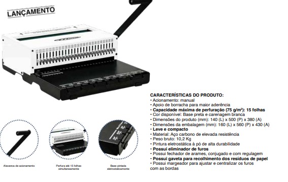 PERFURADOR WIRE - O CONJUGADO 2X1 COM ELIMINADOR DE FURO