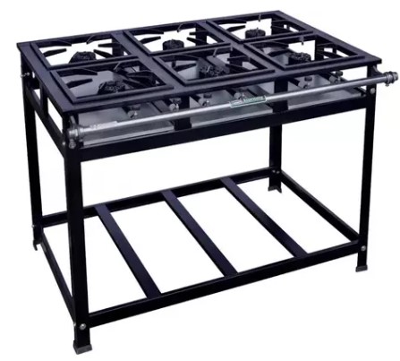 FOGÃO INDUSTRIAL 06 BOCAS