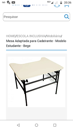 MESA ACESSÍVEL