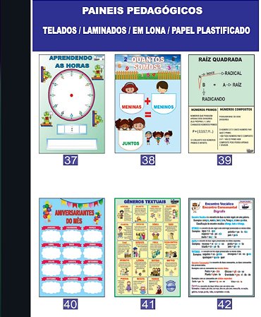 PAINÉIS PEDAGÓGICOS