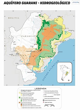 MAPA AQUÍFERO GUARANI ENSINO MÉDIO