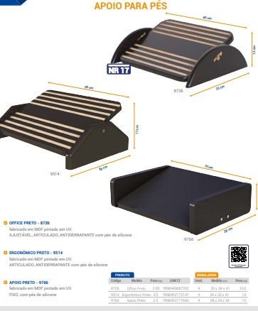 APOIO PARA OS PÉS