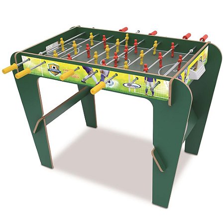 Mesa de Pebolim Xalingo Super Copa Cor Verde Com Bolas Incluídas